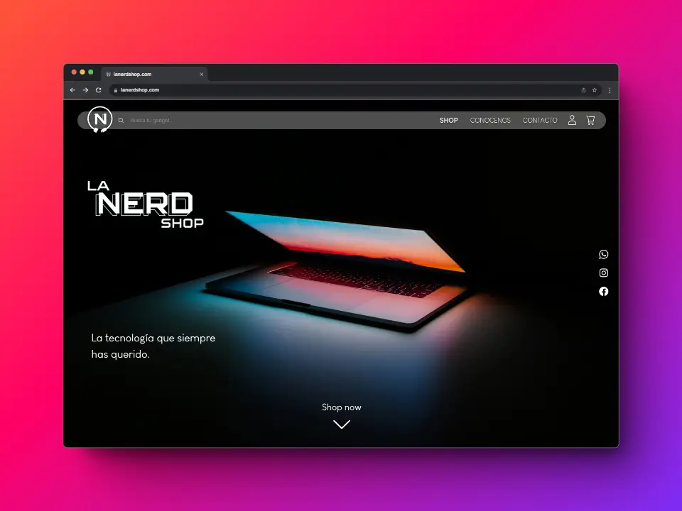 Captura de pantalla de La Nerd Shop